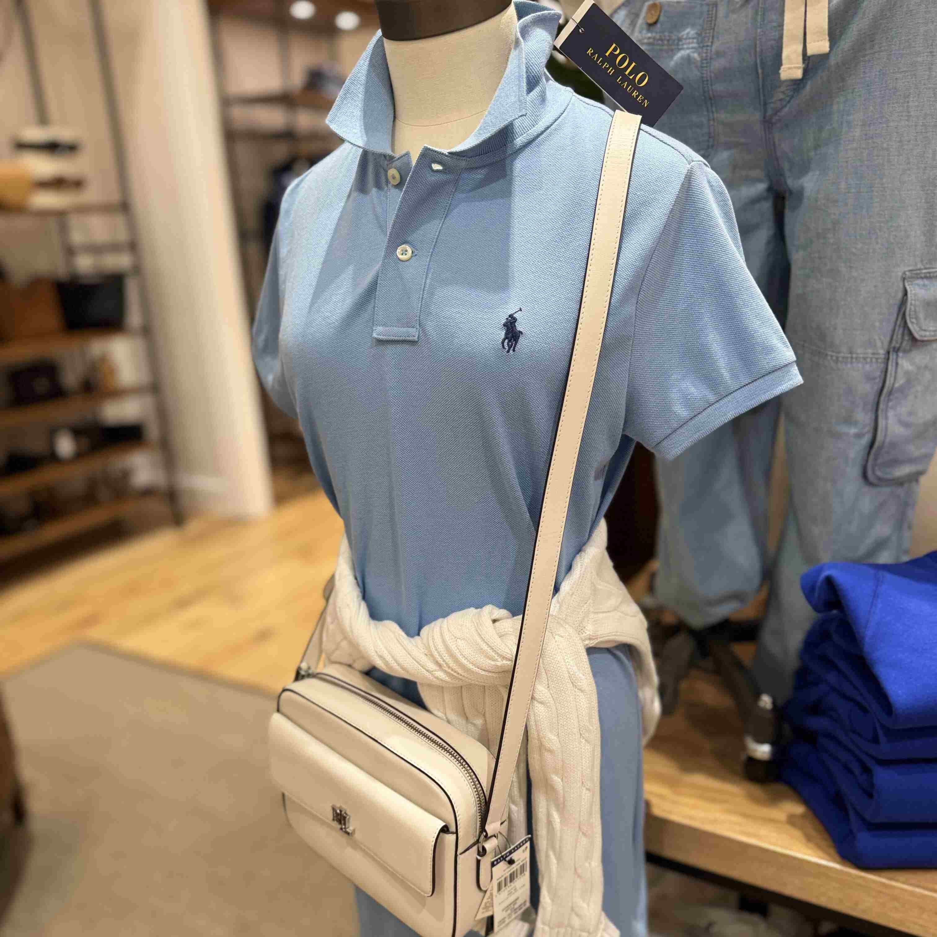 Vestido Polo Ralph Lauren celeste